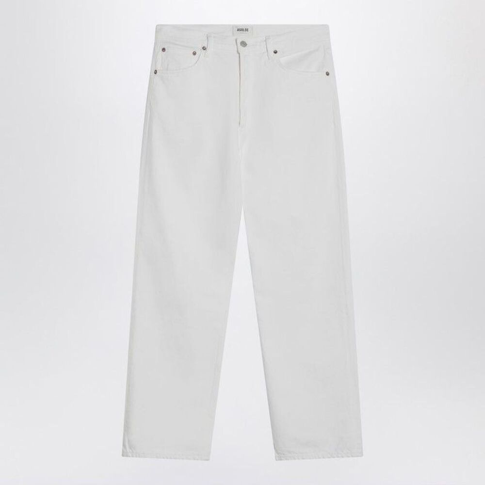 AGOLDE Riley Straight Leg Jeans Men WHITE Pants